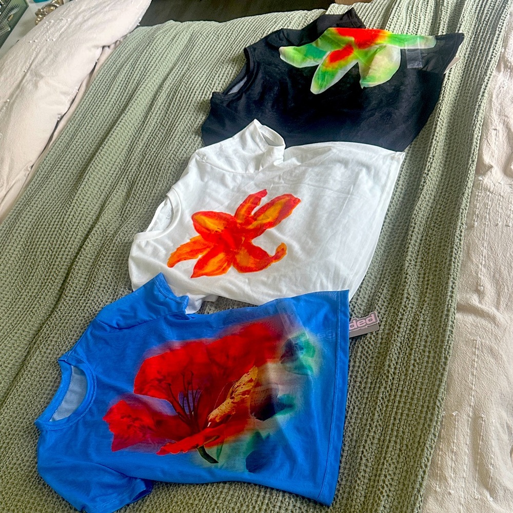 Colorful Graphic T-Shirts Set
